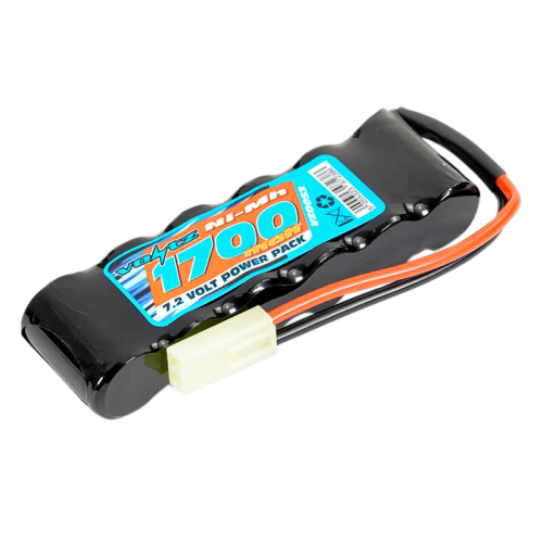 1700mAh 7.2v NiMH Straight Pack Battery 6 Cell w/mini Tamiya Connector