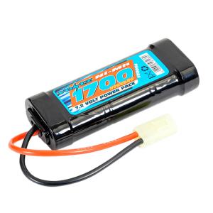1700mAh 7.2v NiMH Stick Pack Battery 6 Cell w/mini Tamiya Connector