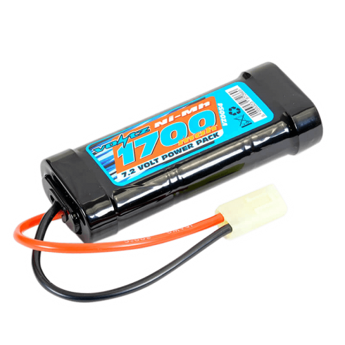 1700mAh 7.2v NiMH Stick Pack Battery 6 Cell w/mini Tamiya Connector