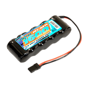 1600mAh 6.0v NiMH Receiver Pack Straight Battery (JR Plug)