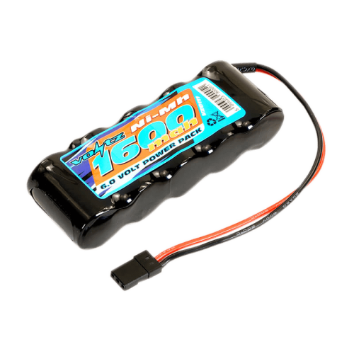 1600mAh 6.0v NiMH Receiver Pack Straight Battery (JR Plug)