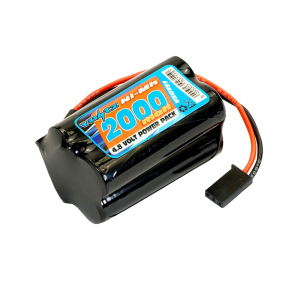 2000mAh 4.8v NiMH RX Square Battery w/Connector