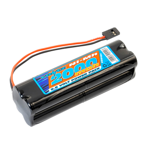 2000mAh 9.6v TX Square Battery with Futaba Connector