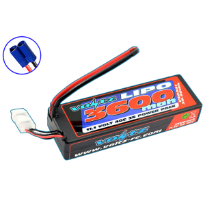 Voltz 3600mah Hardcase 3s 11.1v 40c Lipo Stick Low Pro (2s Size)