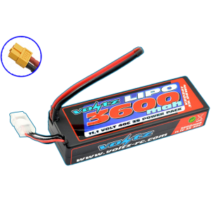 Voltz 3600mah Hardcase 3s 11.1v 40c Lipo Stick Low Pro (2s Size)