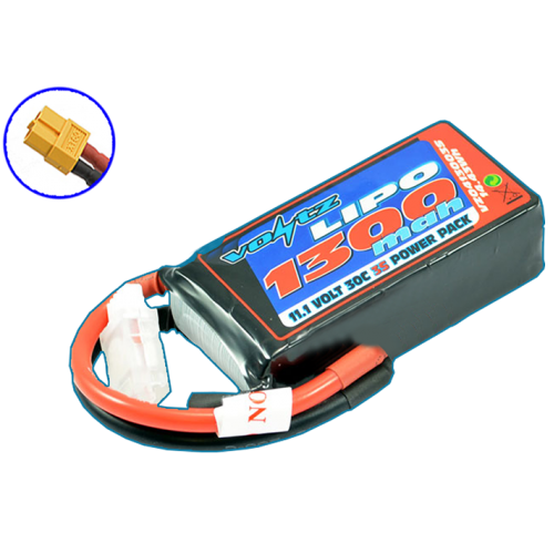 Voltz 1300mah 11.1v 30c Lipo Battery W/XT60