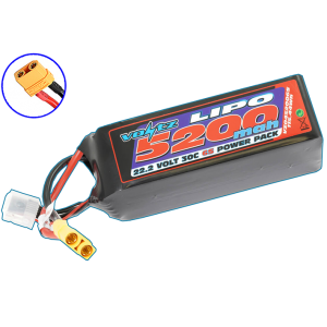 Voltz 5200mah 22.2v 30c Lipo Battery W/XT90