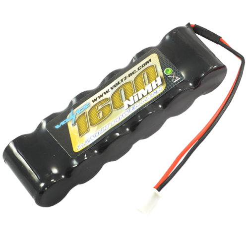 1600mAh 7.2v NiMH Straight Pack Battery 6 Cell w/micro Connector