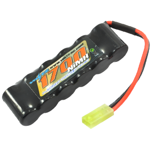 1700mAh 7.2v NiMH Straight Pack Battery 6 Cell w/mini Tamiya Connector