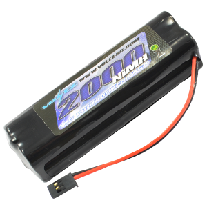 2000mAh 9.6v TX Square Battery with Futaba Connector