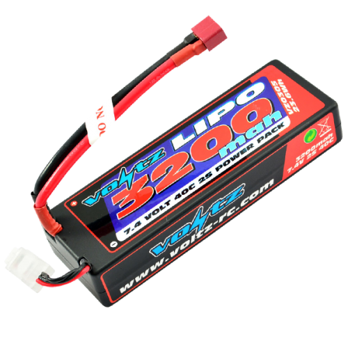 3200mAh 2s 7.4v 40C Hardcase LiPo Stick Pack Battery
