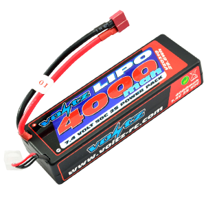 4000mAh 7.4v 50C Hardcase LiPo Stick Pack Battery