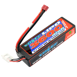 3600mAh 2s 11.1v 40C Hardcase LiPo low profile Stick Pack Battery