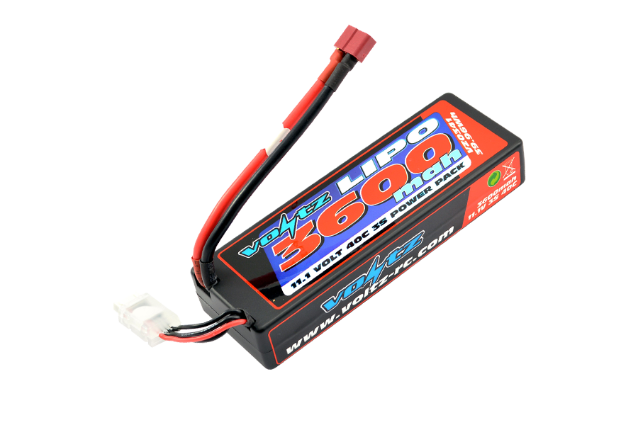 Batterie LiPo 3S 11,1V 3600mAh 40C HARD CASE VOLTZ POUR VOITURE